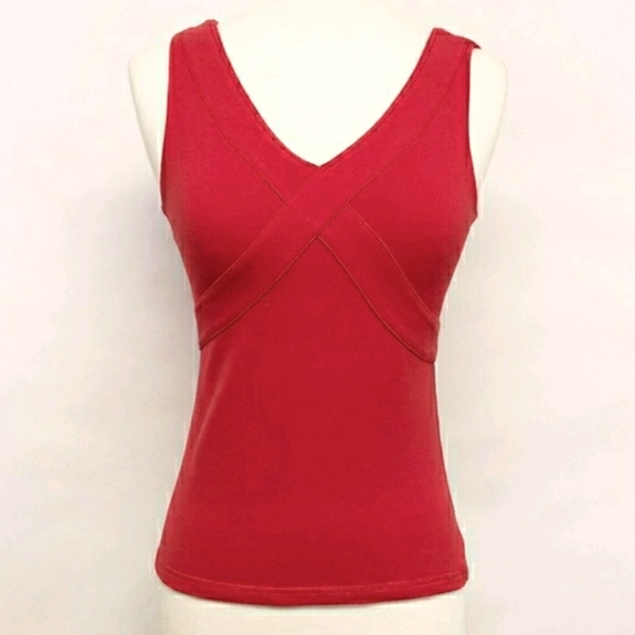 Lululemon Women's Currant Red Wrap Tank Top - Picture 5 of 10
